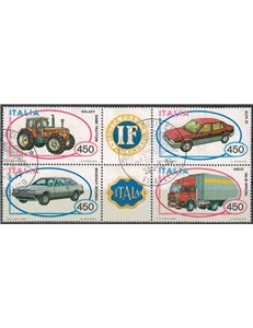 ITALY 1984 Cars (block) 4v us