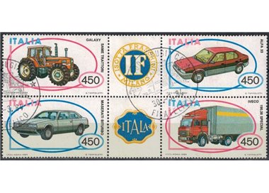 ITALIA 1984 Automobili (blocco) 4v us