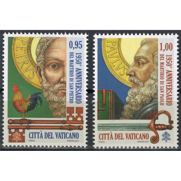 VATICAN 2017 Martyrdom of Saints Peter and Paul 2v MNH**
