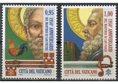 VATICAN 2017 Martyrdom of Saints Peter and Paul 2v MNH**
