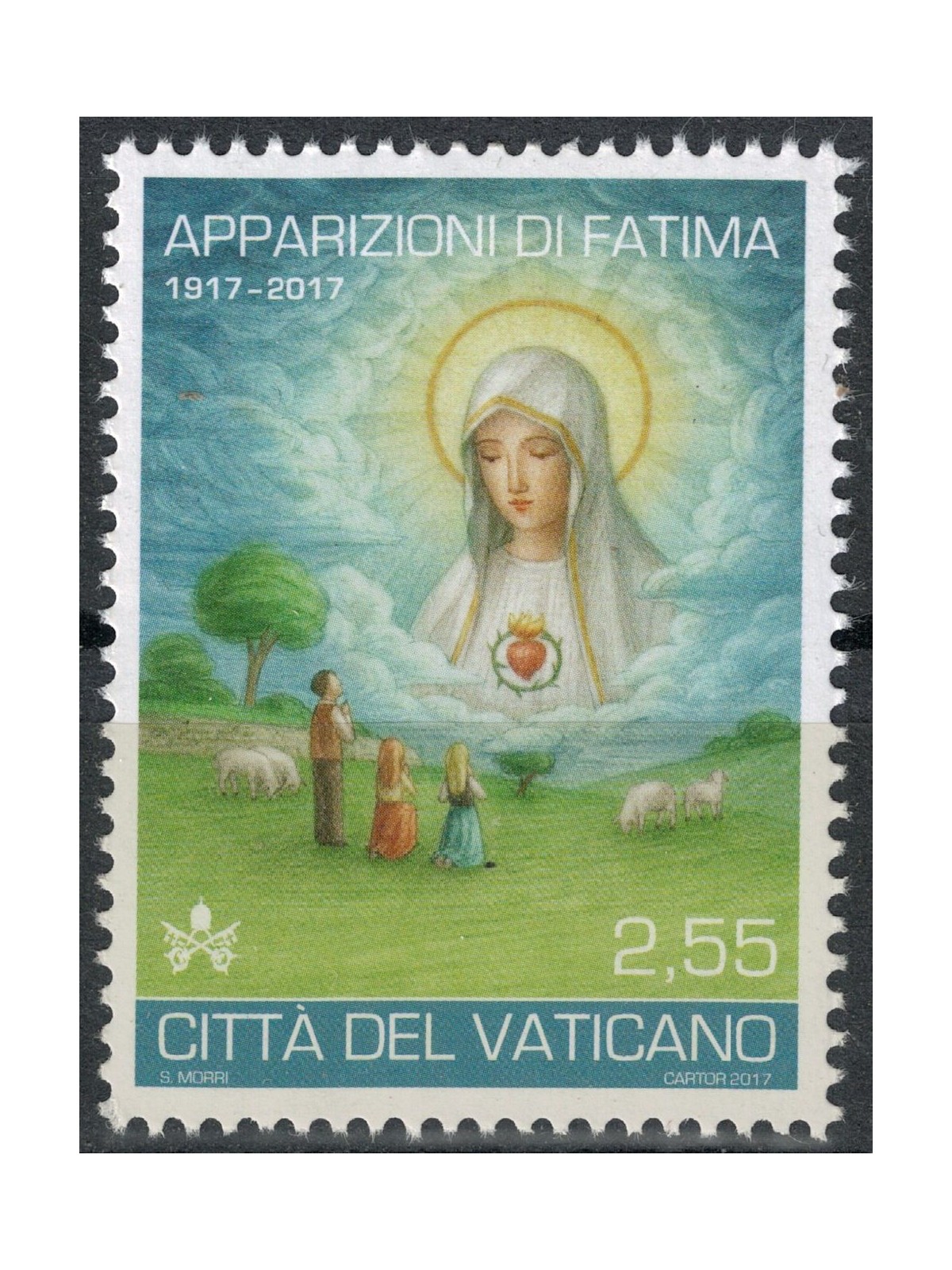 VATICANO 2017 Apparizioni di Fatima MNH**