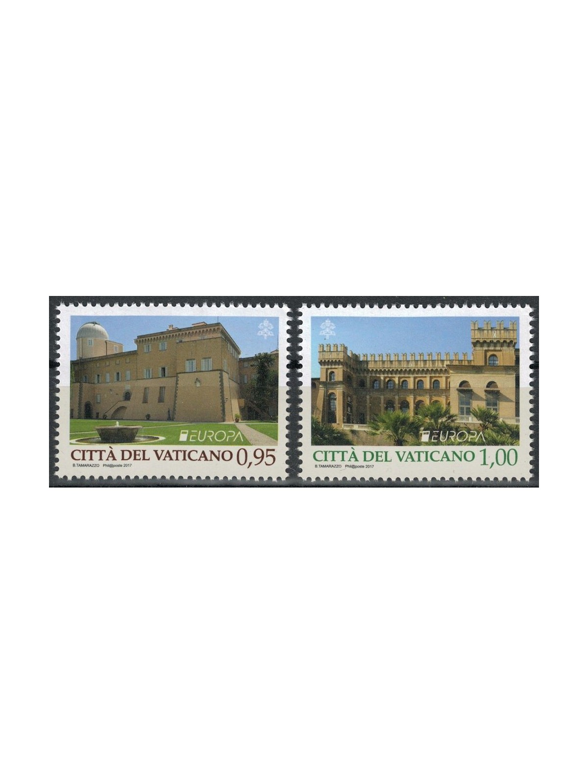 VATICAN 2017 Europe 2v MNH**