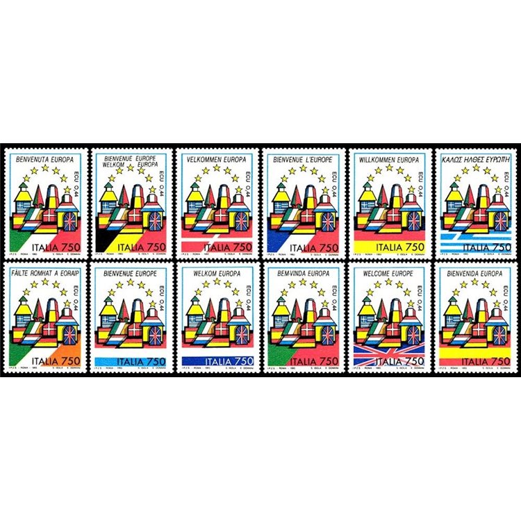ITALIA 1993 Europa unita 12v MNH**