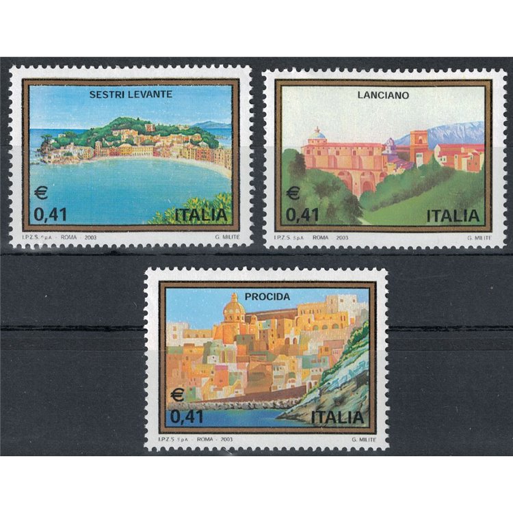 ITALIA 2003 Turismo 3v MNH**