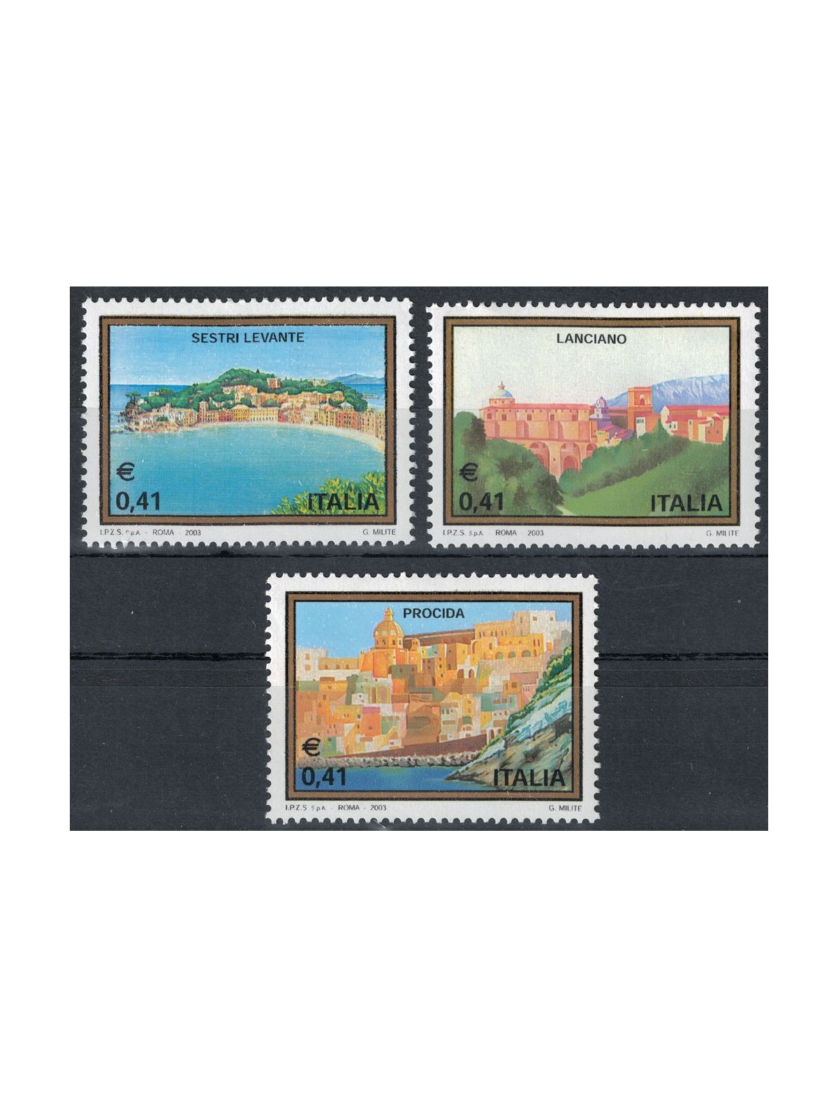 ITALY 2003 Tourism 3v MNH**