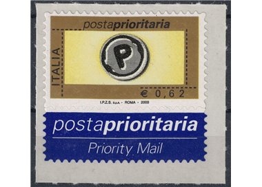 ITALIA 2003 Posta prioritaria € 0,62 MNH**