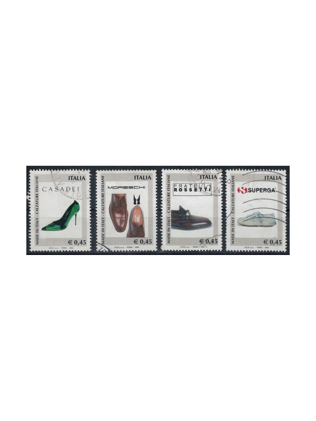 ITALY 2004 Italian Footwear 4v us