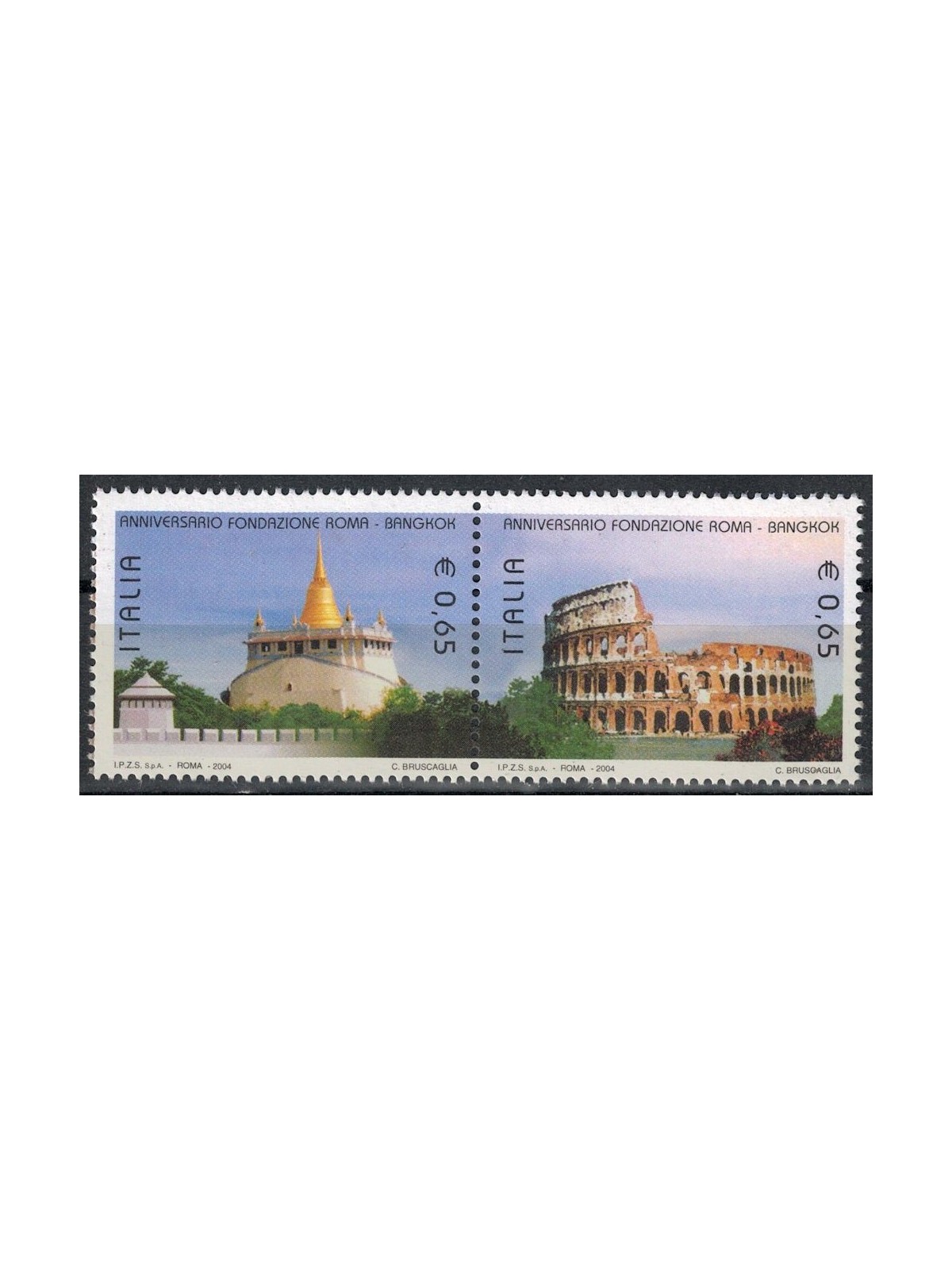 ITALIA 2004 Fondazione Roma e Bangkok 2v MNH**