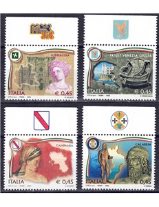 ITALY 2005 Regions of Italy ca 4v MNH**