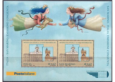 ITALIA 2006 Le due Repubbliche BF MNH**