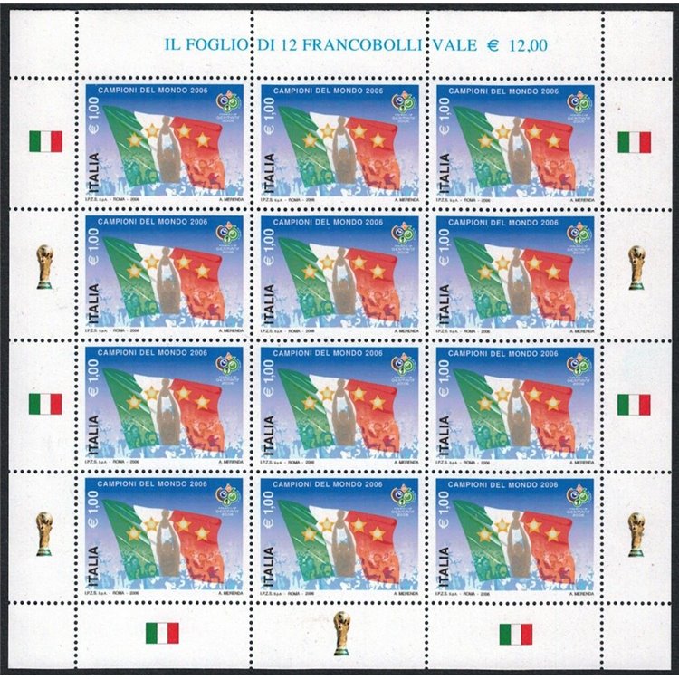 ITALY 2006 Italy World Champion m/s MNH**