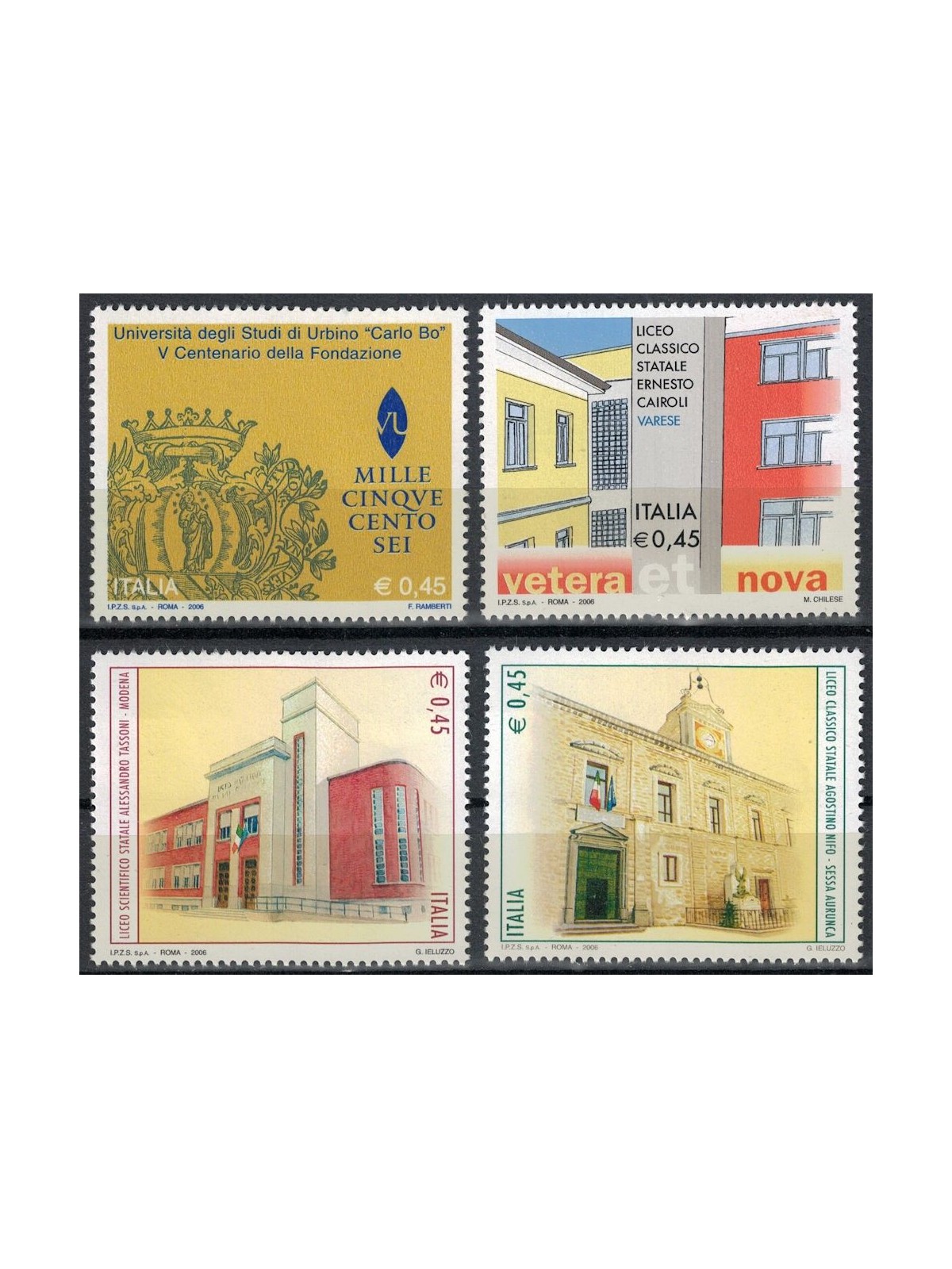 ITALIA 2006 Scuole ed Università 4v MNH**