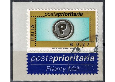 ITALY 2003 Priority Mail €0.77 us