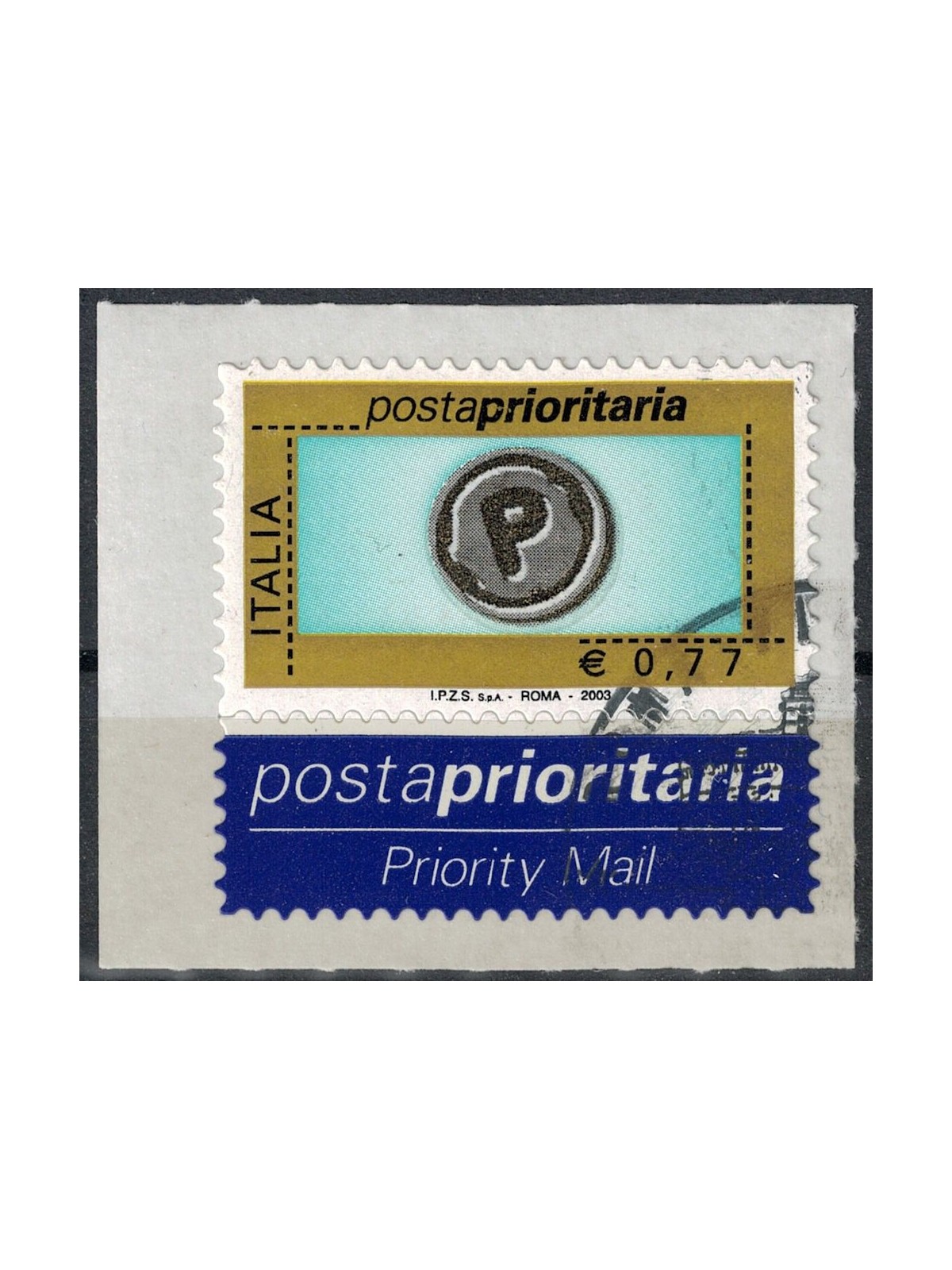 ITALIA 2003 Posta prioritaria € 0,77 us