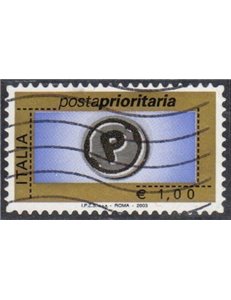 ITALY 2003 Priority Mail €1.00 us