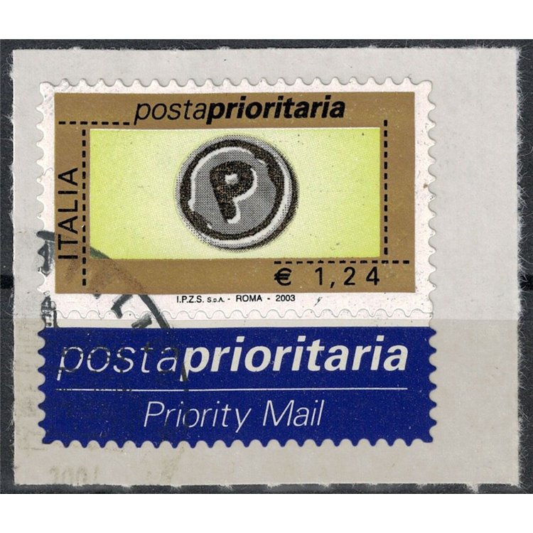 ITALIA 2003 Posta prioritaria € 1,24 us
