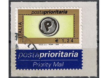 ITALY 2003 Priority Mail €1.24 us