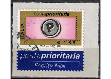 ITALY 2003 Priority Mail €1.86 us