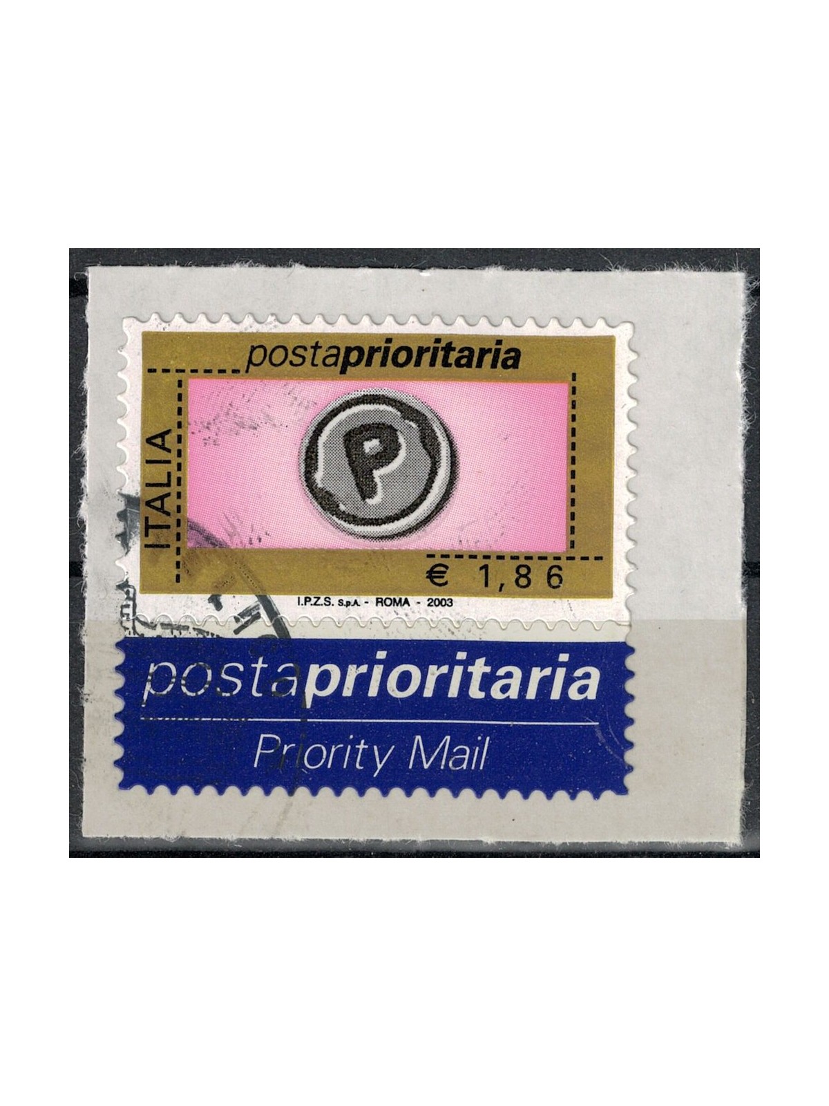 ITALIA 2003 Posta prioritaria € 1,86 us