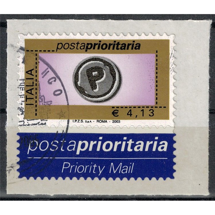 ITALY 2003 Priority Mail €4.13 us