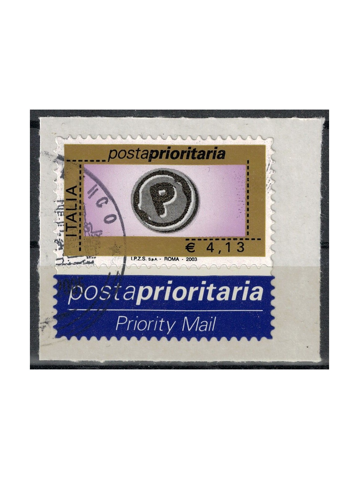 ITALY 2003 Priority Mail €4.13 us