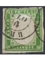 REGNO DI SARDEGNA 1862 Effigie 5c verde giallastro us