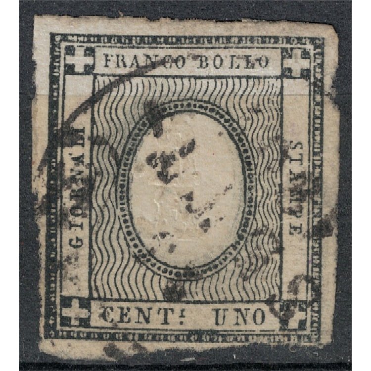 REGNO DI SARDEGNA 1861 Francobolli per stampati 1c us