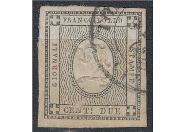 REGNO DI SARDEGNA 1861 Francobolli per stampati 2c us