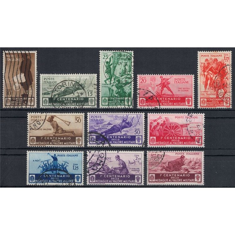 ITALY KINGDOM 1934 Medals of Valor 11v us
