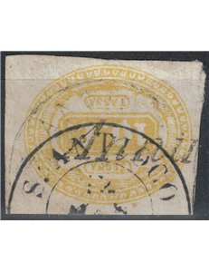 ITALIA REGNO 1863 Segnatasse 10c giallo us