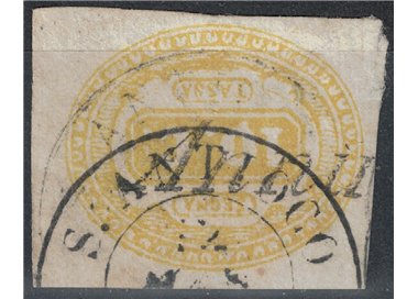 ITALIA REGNO 1863 Segnatasse 10c giallo us