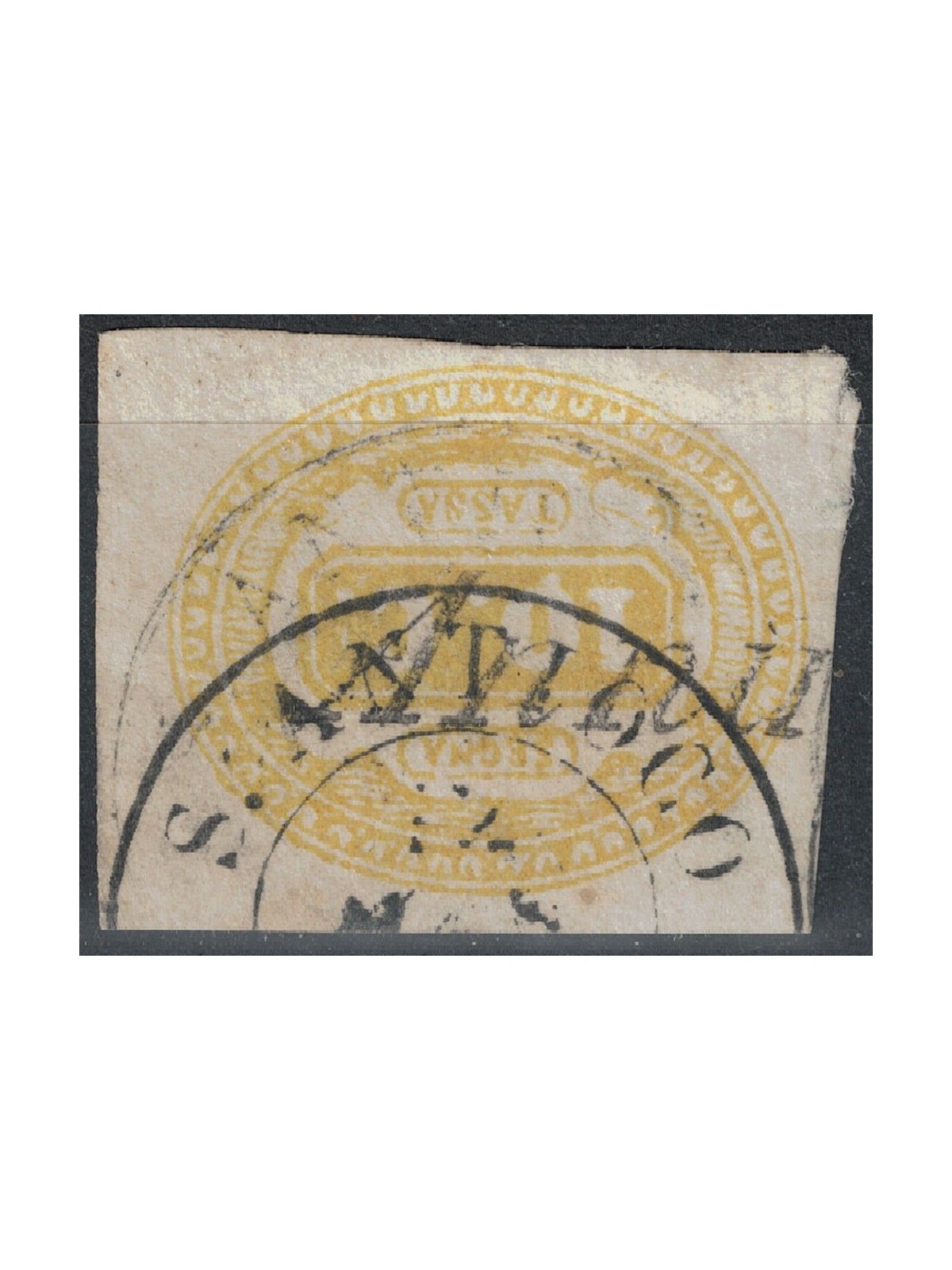 ITALIA REGNO 1863 Segnatasse 10c giallo us