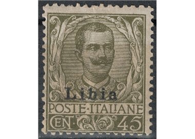 LIBYA 1912-17 45c olive MH*