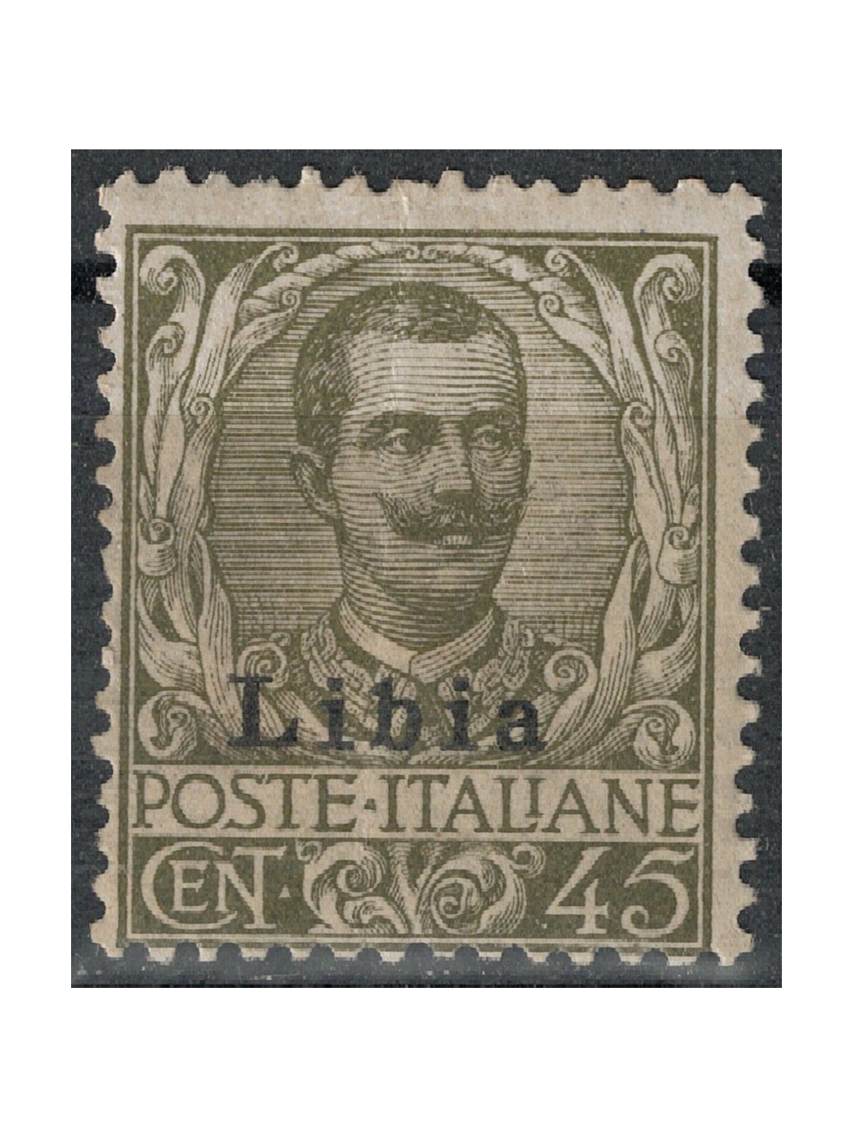 LIBYA 1912-17 45c olive MH*