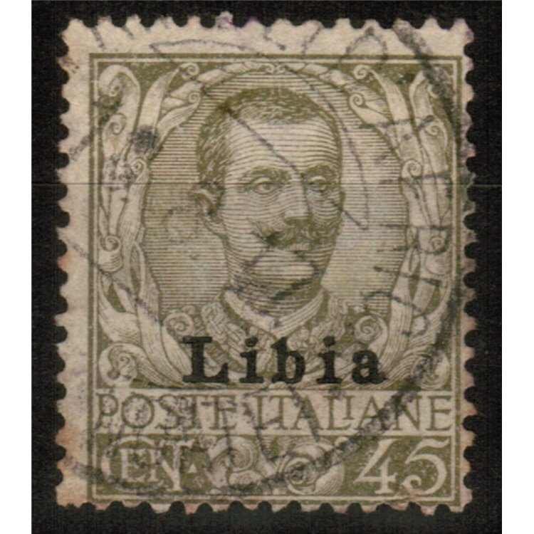 LIBIA 1912-17 45c oliva us