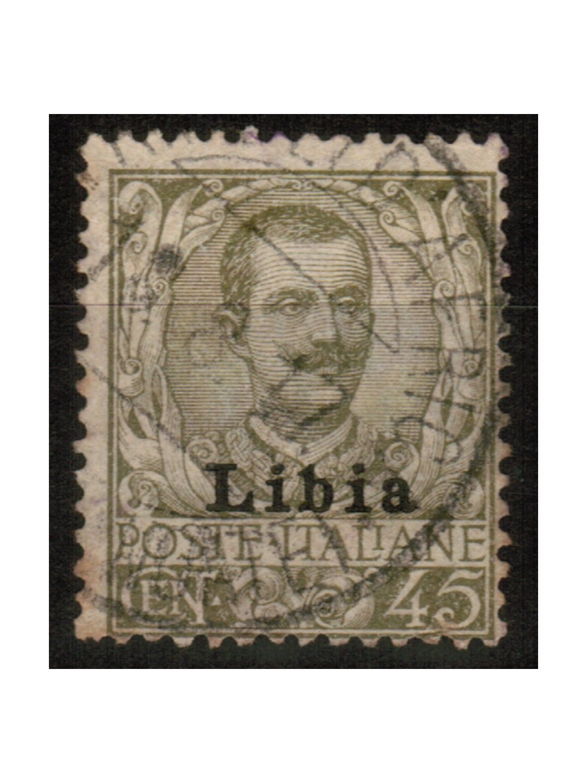 LIBIA 1912-17 45c oliva us