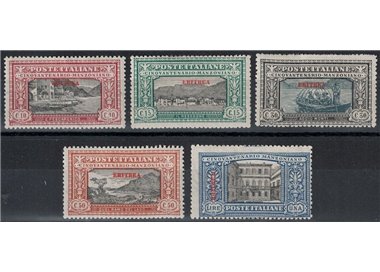 ERITREA 1924 Alessandro Manzoni 5v MH*