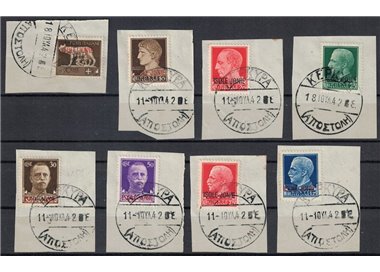 ISOLE JONIE 1941 Imperiale soprastampata 8v us