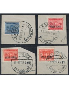 ISOLE JONIE 1941 Segnatasse 4v us