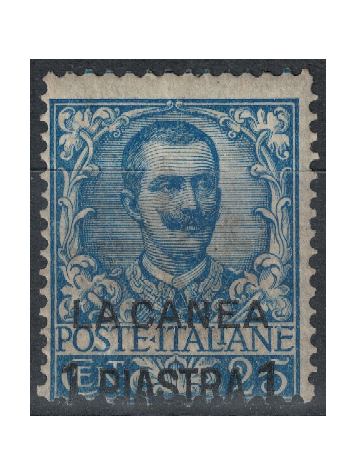 CRETA (LA CANEA) 1901 Effigie di Umberto I soprast. in nero MH*