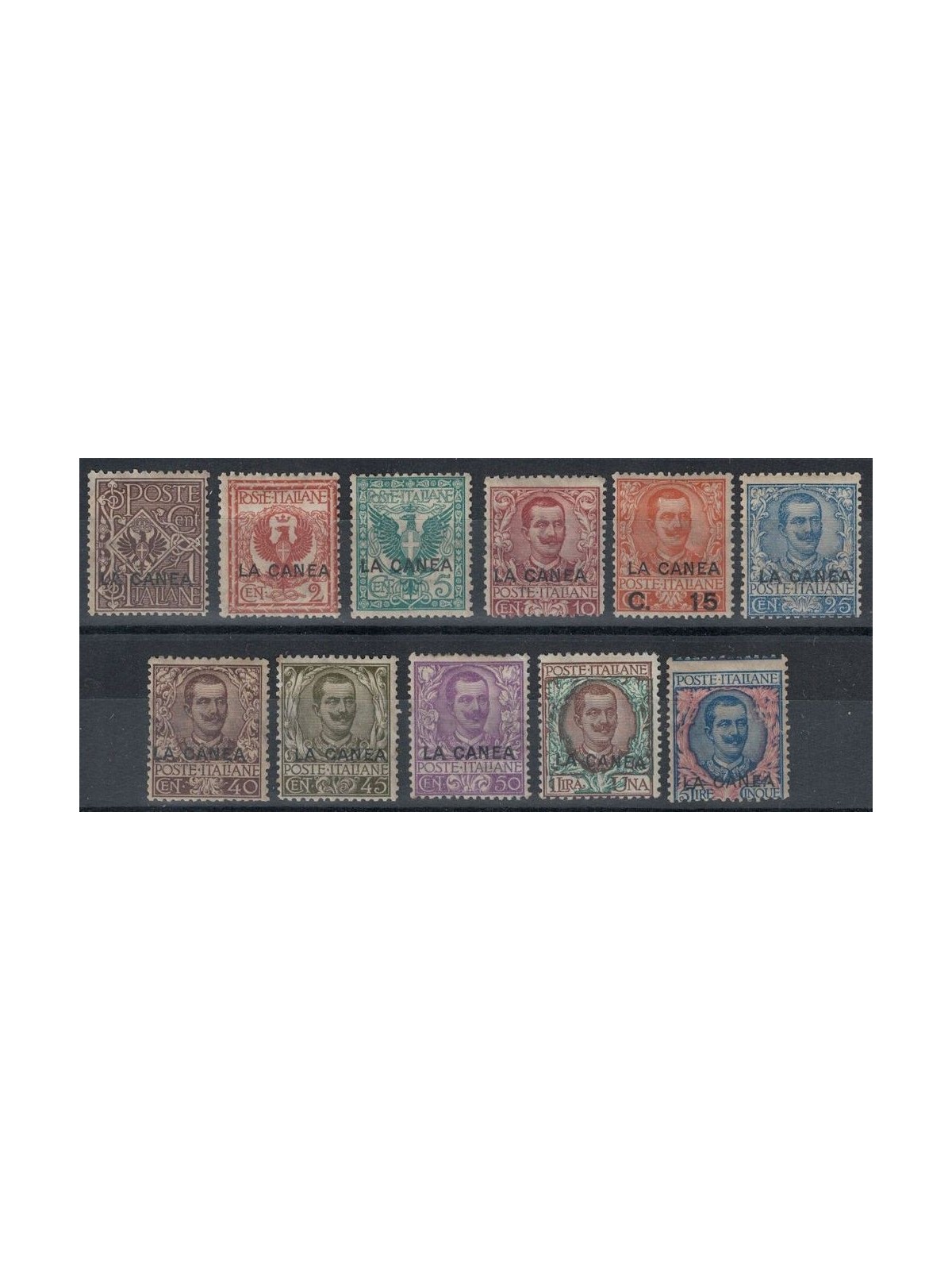 CRETE (CHANEA) 1906 Ordinary series 11v MH*
