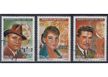 ITALY 2007 Entertainment Personalities 3v us