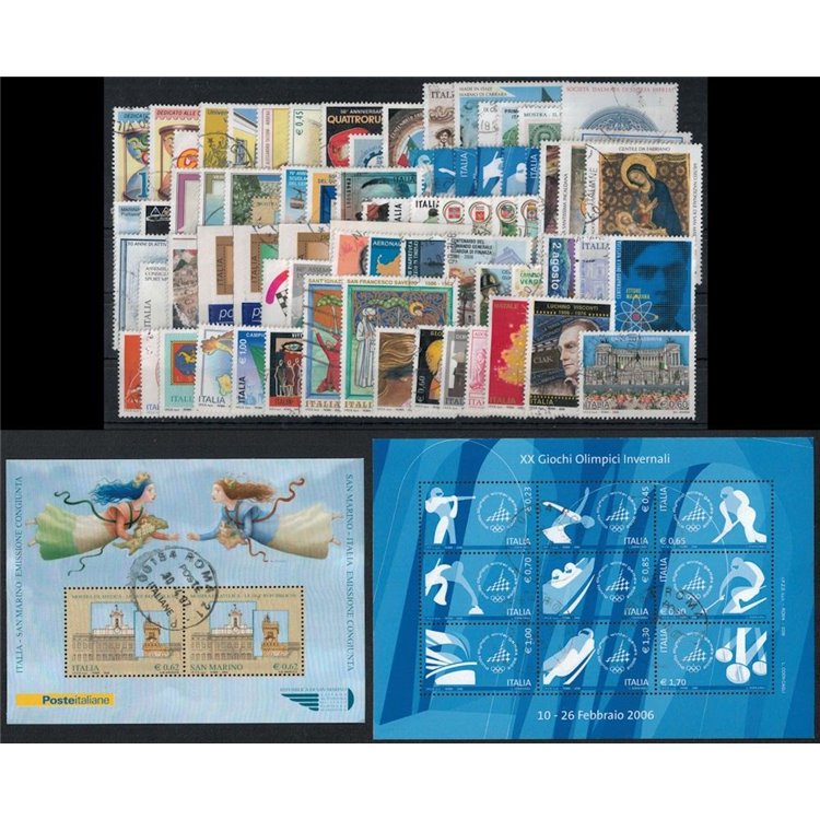ITALY 2006 Complete Year 78v + 2 s/s us