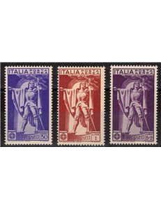 ITALY KINGDOM 1930 Francesco Ferrucci (airmail) 3v MNH**