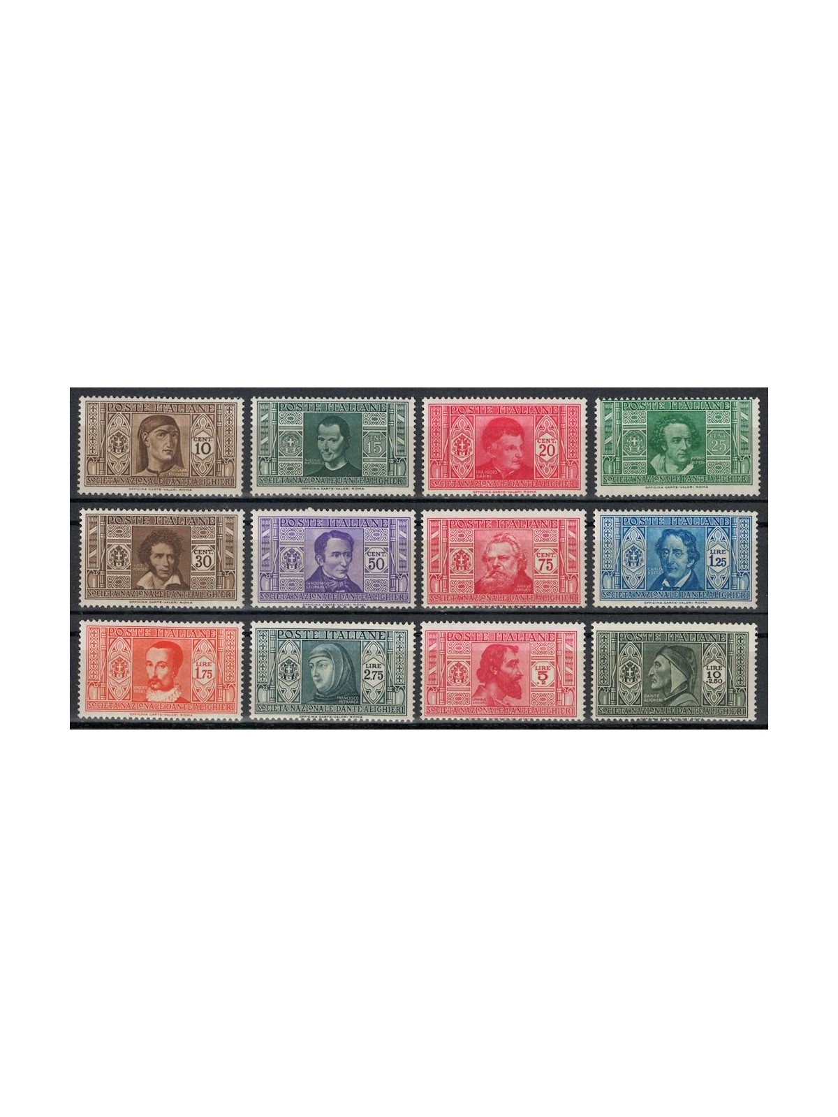 ITALIA REGNO 1932 Dante Alighieri 12v MH*