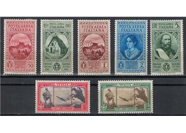 ITALIA REGNO 1932 Giuseppe Garibaldi (posta aerea) 7v MH*