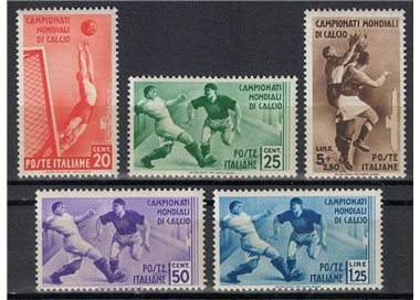 ITALIA REGNO 1934 Campionato di calcio 5v MNH**