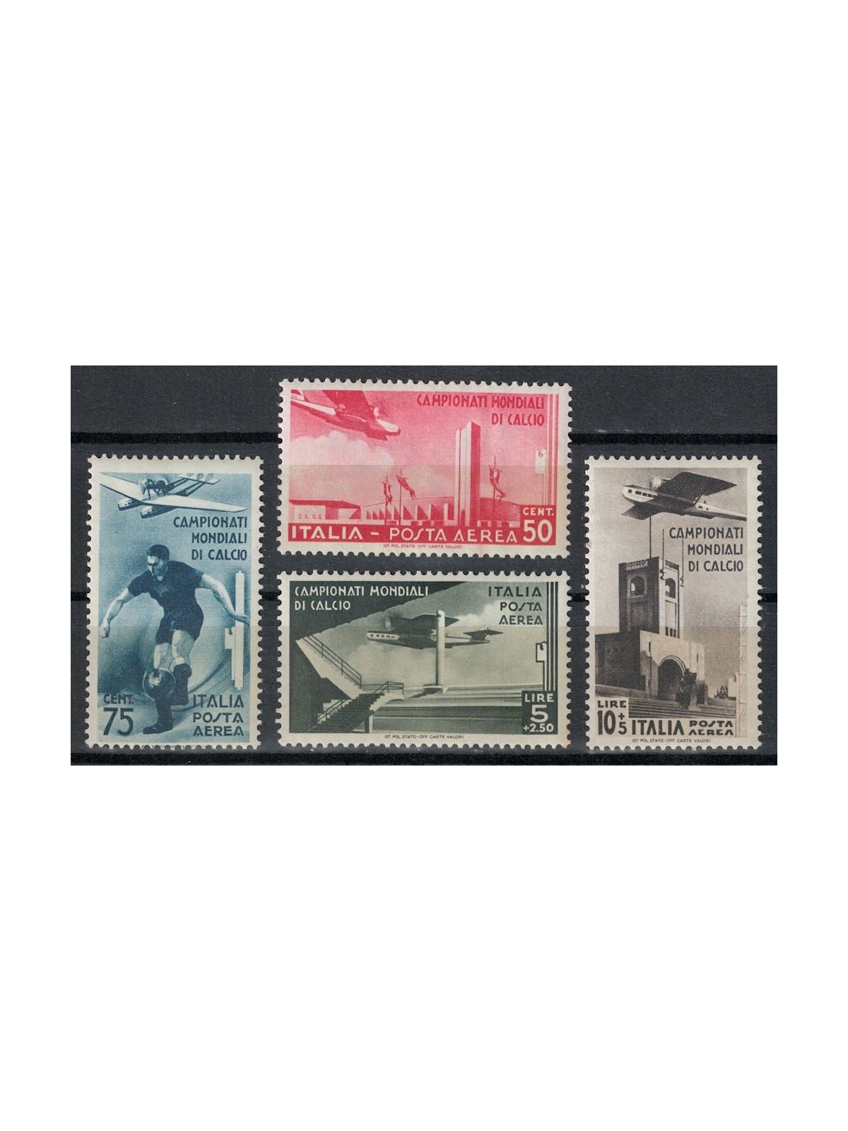 ITALY KINGDOM 1934 Football Championship (airmail) 4v MNH**
