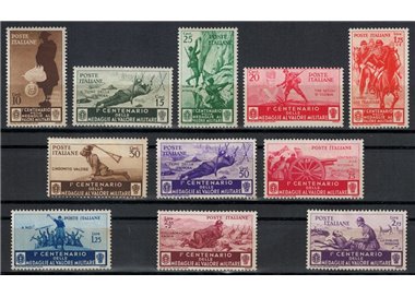 ITALY KINGDOM 1934 Medals of Valor 11v MH*
