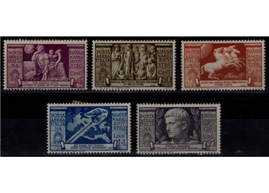 ITALY KINGDOM 1937 Bimillenary of Augustus (airmail) 5v MH*